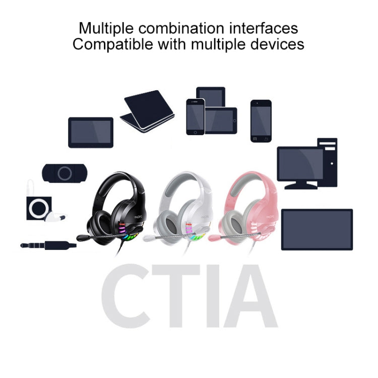 YINDIAO Q2 Kabelgebundenes Gaming-Headset mit Mikrofon für den Kopf, Version: Einzelne USB-Soundkarte, Q2 Einzelne USB-Soundkarte (Schwarz), Q2 Einzelne USB-Soundkarte (Weiß)