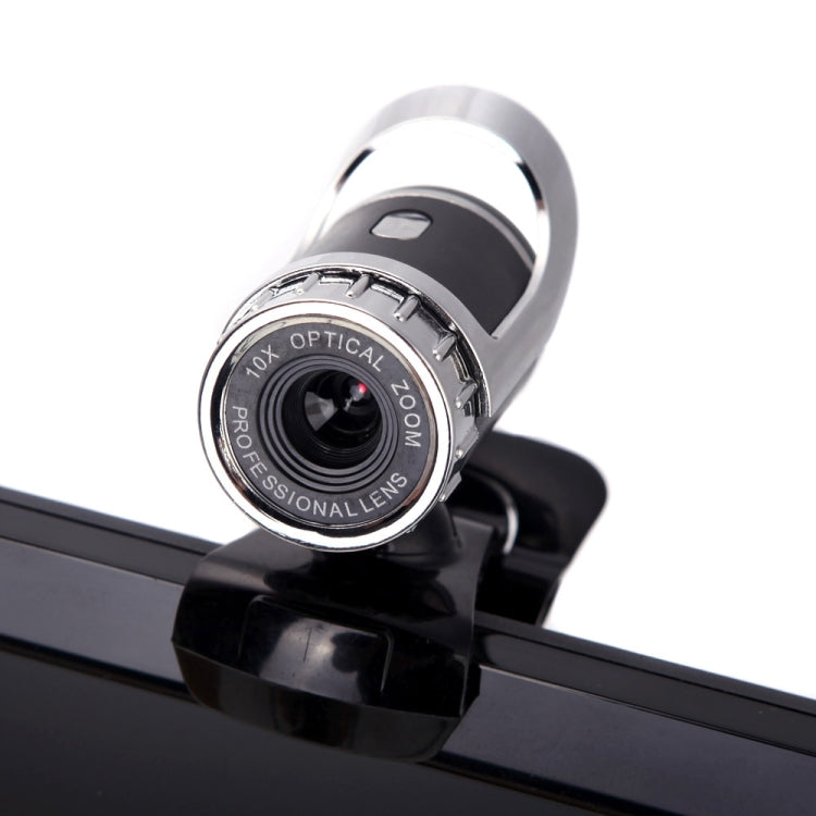 A859 480 Pixel HD 360-Grad-Webcam USB 2.0 PC-Kamera mit schallabsorbierendem Mikrofon für Computer, PC und Laptop, Kabellänge: 1,4 m