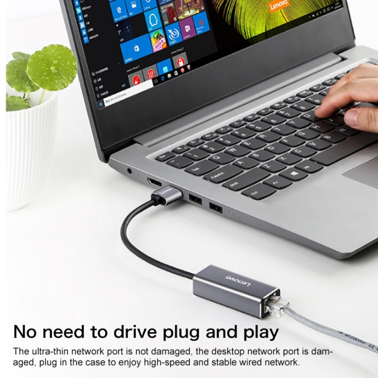 Lenovo F1-C01 USB-C zu Gigabit-Ethernet Konverter, F1-C01