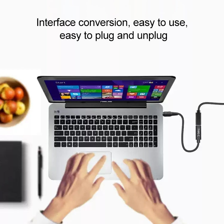 USB-C / Type-C auf 7,9 x 5,5 mm Stromadapter-Ladekabel, 7,9 x 5,5 mm