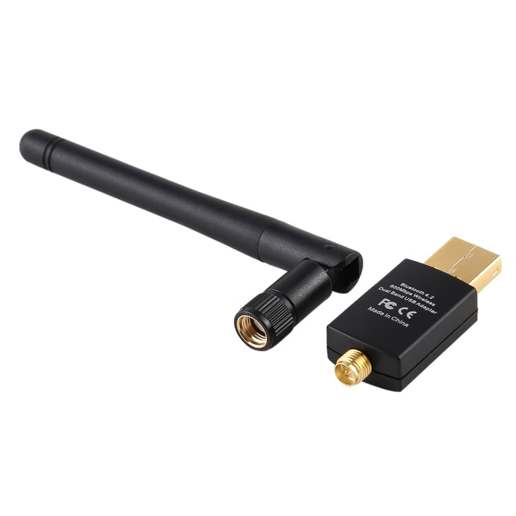 EDUP EP-AC1661 2-in-1 Bluetooth 4.2 + Dual Band 11AC 600Mbps High-Speed Wireless USB Adapter WLAN Empfänger, EP-AC1661 600Mbps