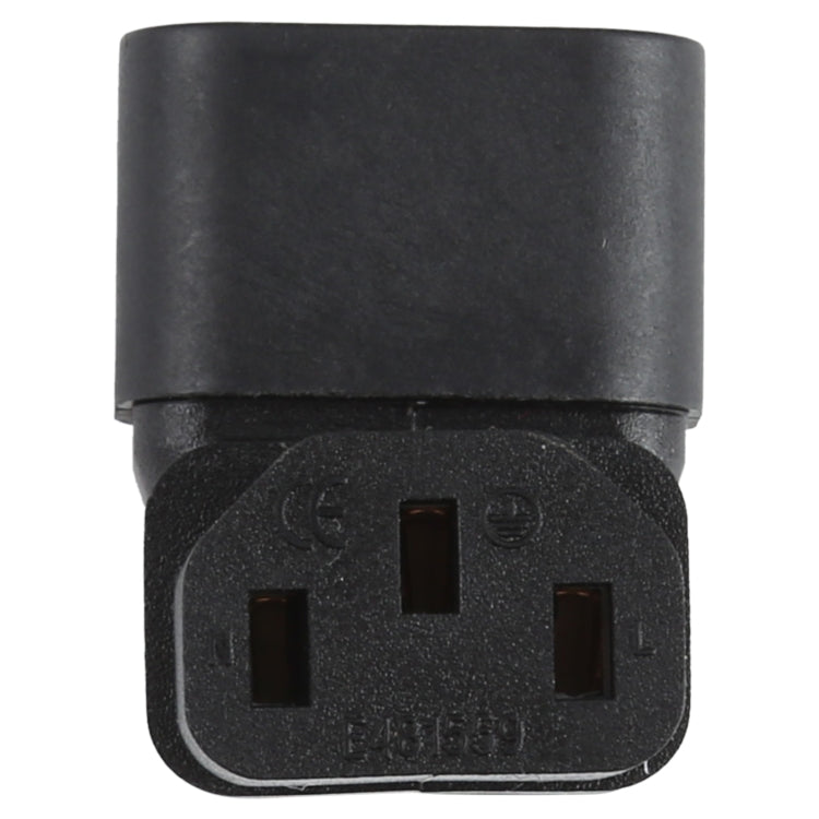 C13 to C14 Elbow (Up) AC Power Plug Adapter Converter Socket, C13 to C14 Elbow Up