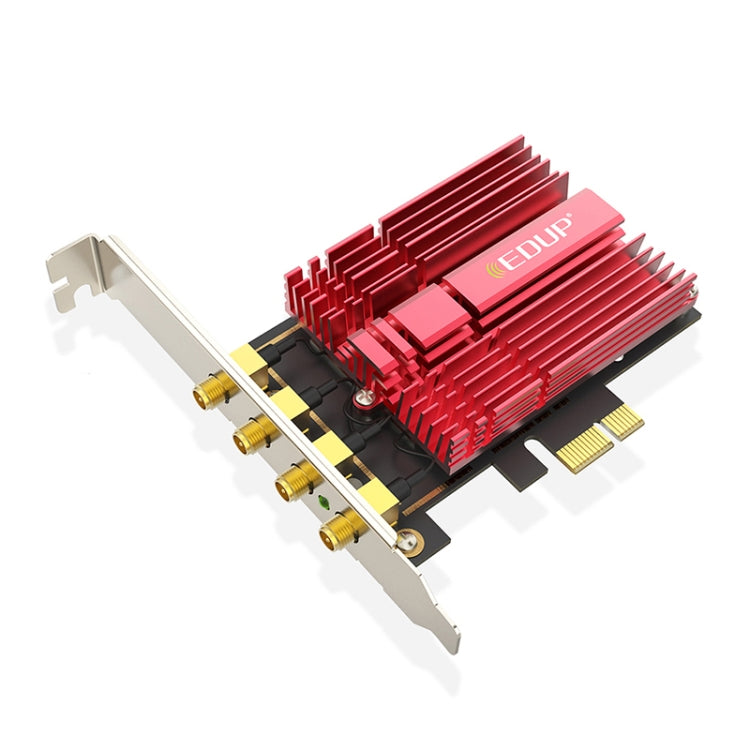 EDUP 9633-800 AC1900Mbps Dual-Band PCI-Express-Adapter für 2,4 GHz und 5 GHz, externe Netzwerkkarte mit 4 Antennen, AC1900Mbps