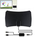 50 Miles Range 25dBi High Gain Digital Indoor HDTV Antenna with 3m Coaxial Cable, 50 Miles 25dBi Black