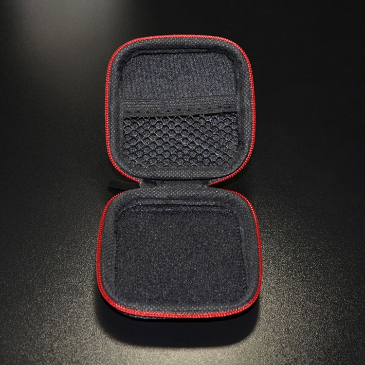 KZ Datenkabel Ladegerät Kopfhörer tragbares Etui mit Karbonfaser-Textur, quadratisch