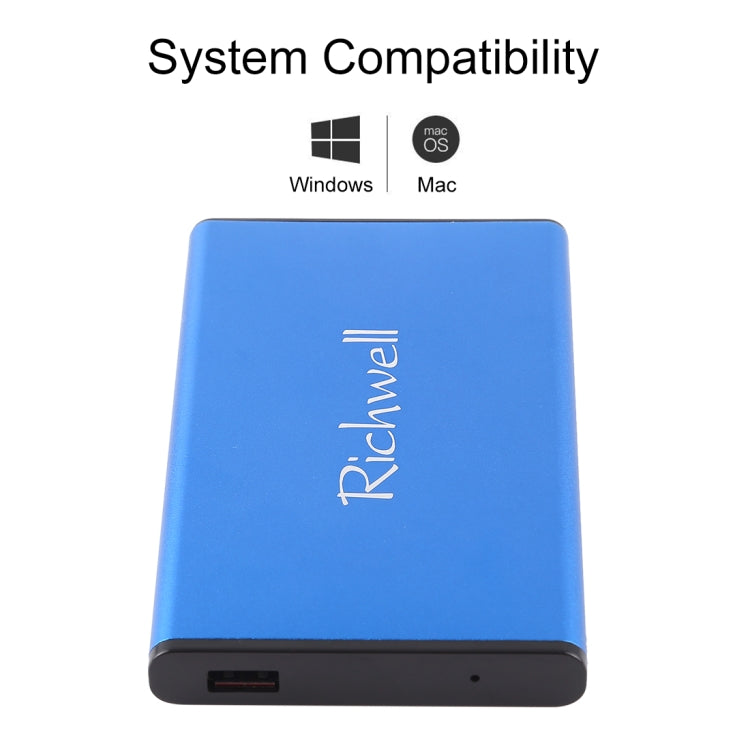 Richwell SATA R2-SATA-1TGB 1TB 2.5 inch USB3.0 Super Speed Interface Mobile Hard Disk Drive, 1TB, 1TGB