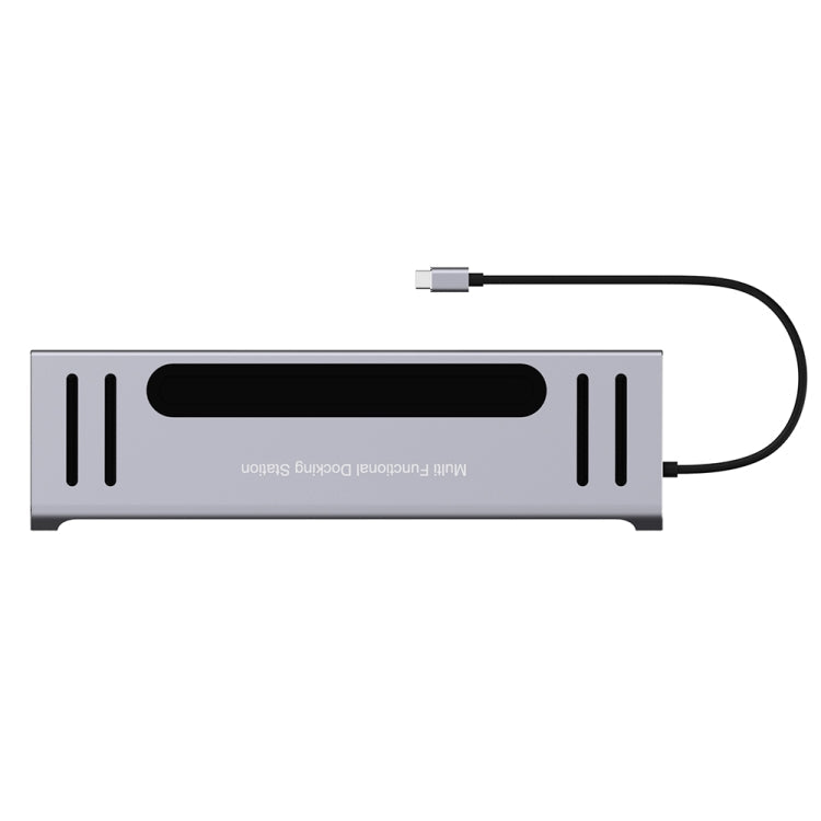 12-in-1 USB-C Hub: HDMI, USB 3.0, SD/TF, RJ45, Audio, PD Charging