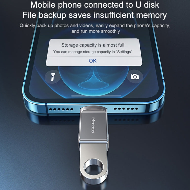 MCDODO USB 3.0 Buchse auf 8 Pin Stecker OTG Konverter USB-Flash-Disk, 8 Pin