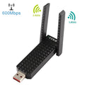 EDUP EP-AC1625 600Mbps 2,4G / 5,8GHz Dual-Band Wireless 11AC USB 2.0 Adapter Netzwerkkarte mit 2 Antennen für Laptop / PC (Schwarz)