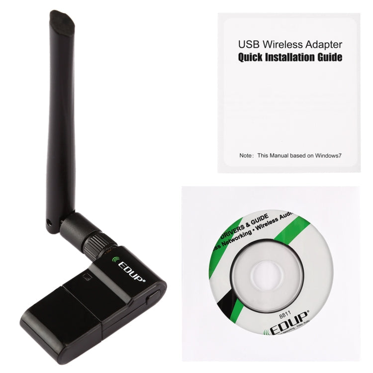EDUP EP-AC1635 600 MBit/s Dual Band Wireless 11AC USB-Ethernet-Adapter 2dBi-Antenne für Laptop/PC, EP-AC1635