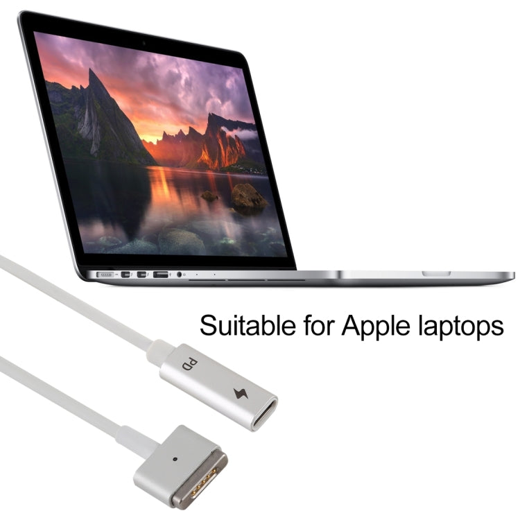 5-Pin MagSafe 2 (T-Form) auf USB-C / Typ-C PD Ladeadapter, Typ-C auf MagSafe 2