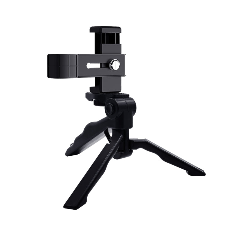 PULUZ Smartphone-Befestigungsklemme 1/4 Zoll Halterung + Griff klappbares Stativ-Kit für DJI OSMO Pocket / Pocket 2, Klemme+Stativ