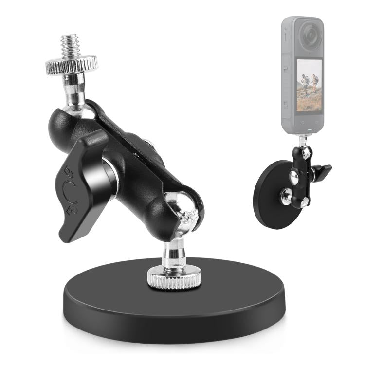 PULUZ Magnetische Pea-Style Clip-Halterung mit Adapter und langer Schraube, Magnetische Pea-Style Clip-Halterung