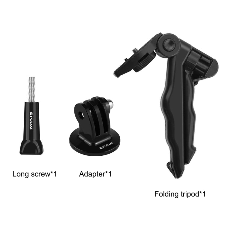 PULUZ klappbares Stativ mit Adapter & Schrauben für GoPro, Insta360, DJI und andere Action-Kameras, max. Traglast: 2 kg