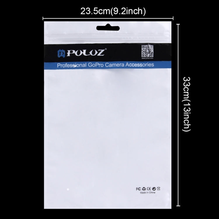10 PCS PULUZ 33cm x 23.5cm Hang Hole Clear Front White Pearl Jewelry Zip Lock Packaging Bag(Size: XL), Size: XL