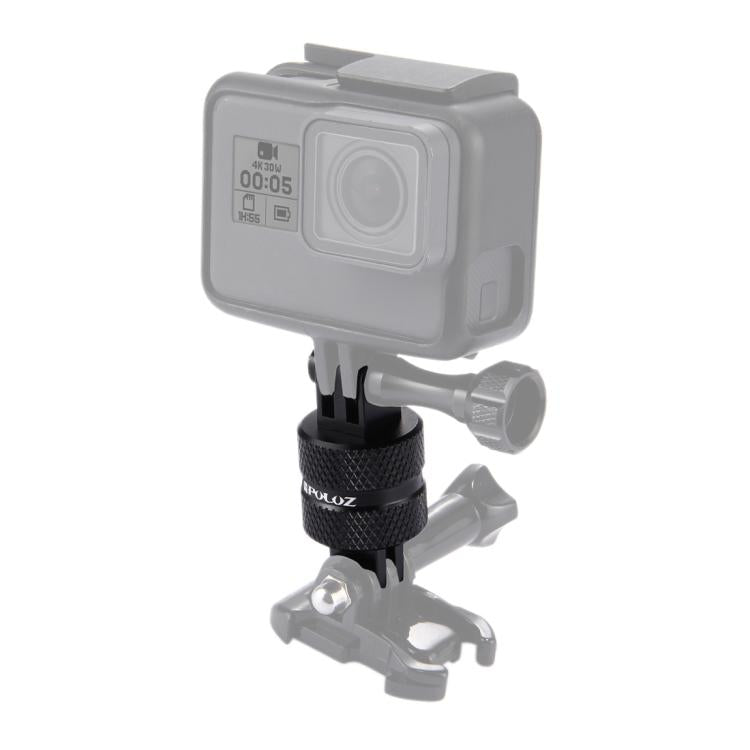 PULUZ 360 Degree Rotation CNC Swivel Pivot Extension Arm Tripod Mount for GoPro, Insta360, DJI and Other Action Cameras, Extension Adapter