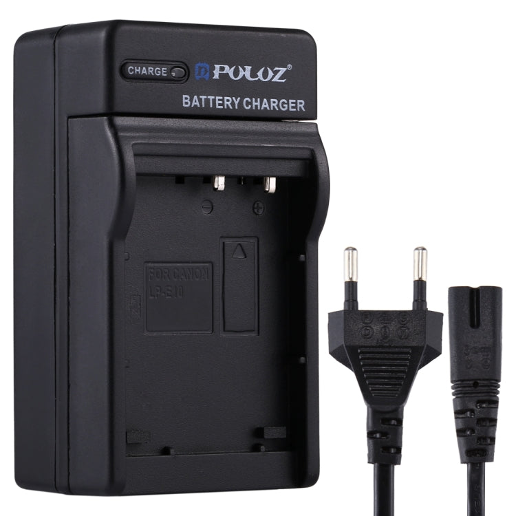 PULUZ EU-Stecker-Akkuladegerät mit Kabel für Casio CNP130 Akku, CNP130 EU-Stecker