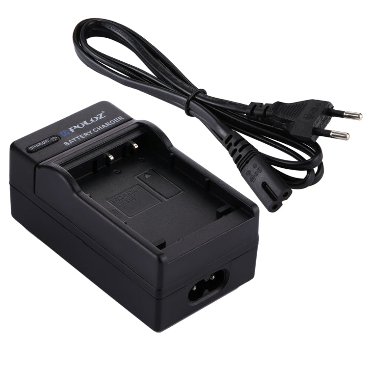 PULUZ EU-Stecker-Akkuladegerät mit Kabel für Casio CNP130 Akku, CNP130 EU-Stecker