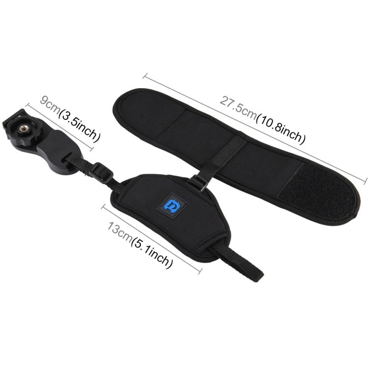 PULUZ weiche Neopren-Handschlaufe mit 1/4-Zoll-Schraube und Kunststoffplatte für SLR / DSLR-Kameras, Handschlaufe