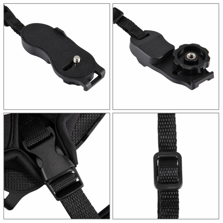 PULUZ weiche Neopren-Handschlaufe mit 1/4-Zoll-Schraube und Kunststoffplatte für SLR / DSLR-Kameras, Handschlaufe