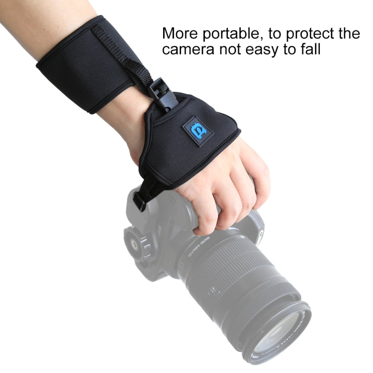 PULUZ weiche Neopren-Handschlaufe mit 1/4-Zoll-Schraube und Kunststoffplatte für SLR / DSLR-Kameras, Handschlaufe