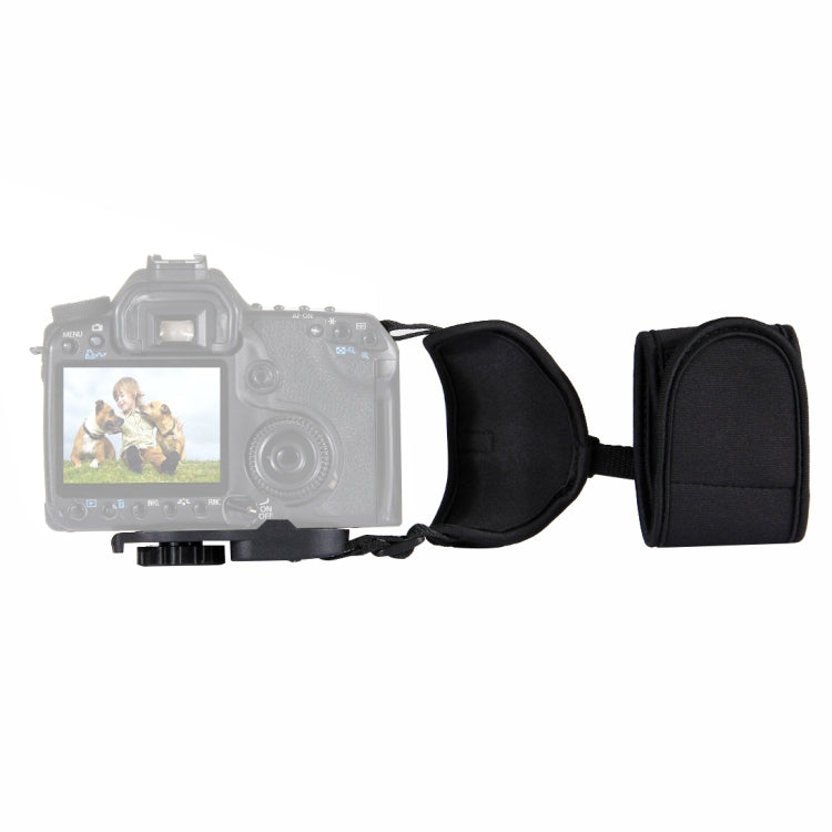 PULUZ weiche Neopren-Handschlaufe mit 1/4-Zoll-Schraube und Kunststoffplatte für SLR / DSLR-Kameras, Handschlaufe