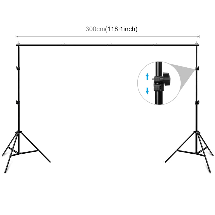 2 x 3m Fotostudio Hintergrundstütze Hintergrund Querstrebe Halterung, 2 x 3m