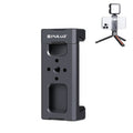 PULUZ Cold Shoes Aluminum Alloy Phone Clamp Holder Bracket(Black)