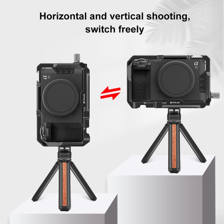 For Sony ILCE-A7CM2 / Alpha 7C II / Alpha 7CR PULUZ Metal Camera Cage Stabilizer Rig, For Sony ILCE-A7CM2 / Alpha 7CR
