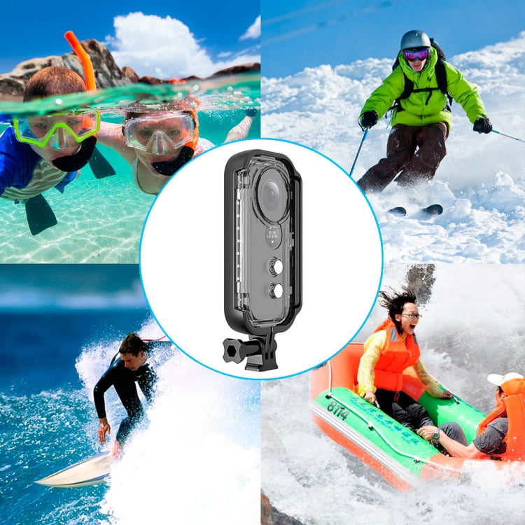 PULUZ 30m Unterwasser-Wasserdichtes Gehäuse Schutzhülle für Insta360 ONE X, mit Schnallenhalterung & Schraube, Für Insta360 ONE X