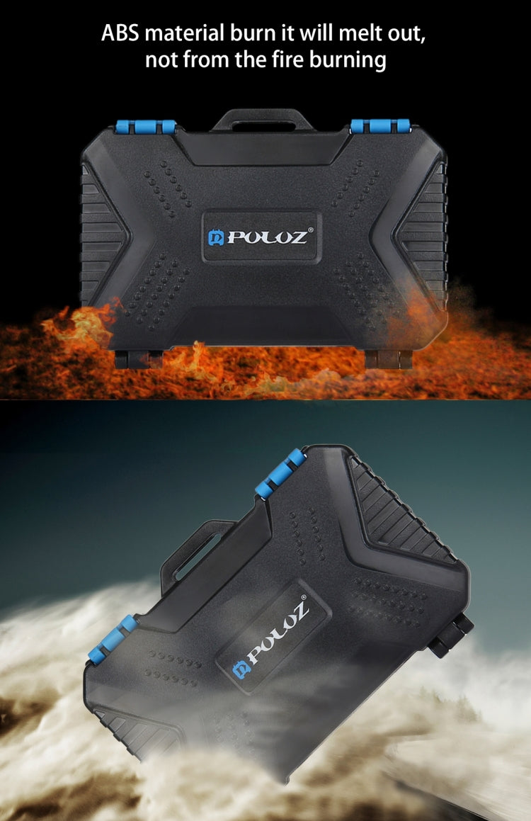 PULUZ 27-in-1 Speicherkartenetui für 4CF + 8SD + 9TF + 1Karten-Pin + 1Standard-SIM + 2Micro-SIM + 2Nano-SIM, 27-in-1