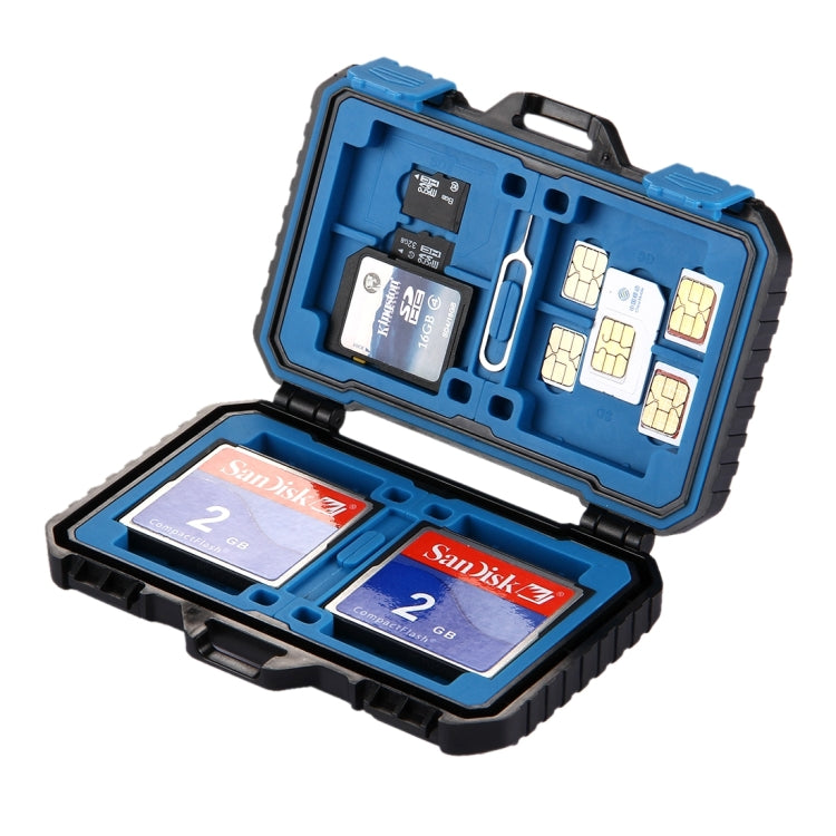 PULUZ 27-in-1 Speicherkartenetui für 4CF + 8SD + 9TF + 1Karten-Pin + 1Standard-SIM + 2Micro-SIM + 2Nano-SIM, 27-in-1