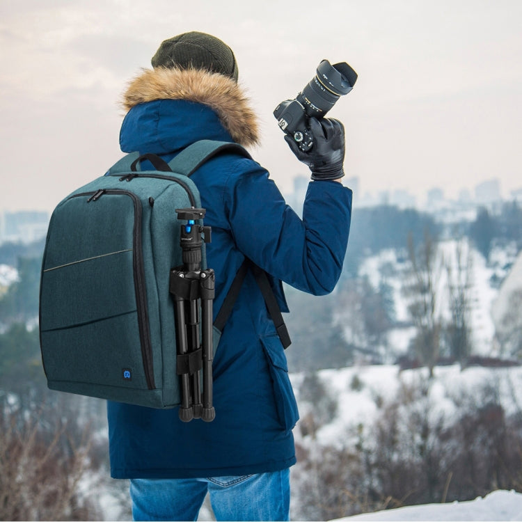 PULUZ Outdoor Portable Waterproof Scratch-proof Dual Shoulders Backpack Handheld PTZ Stabilizer Camera Bag with Rain Cover for Digital Camera, DJI Ronin-SC / Ronin-S (Blue)
