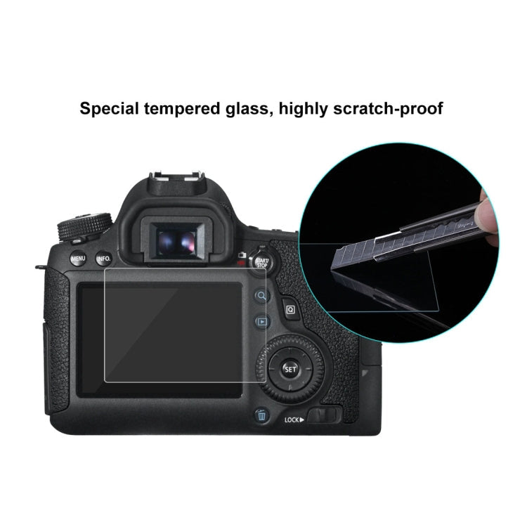 PULUZ 2,5D 9H Hartglasfolie für Canon 6D, kompatibel mit Sony HX50 / HX60, Olympus TG3 / TG4 / TG5, Nikon AW1, für Canon 6D