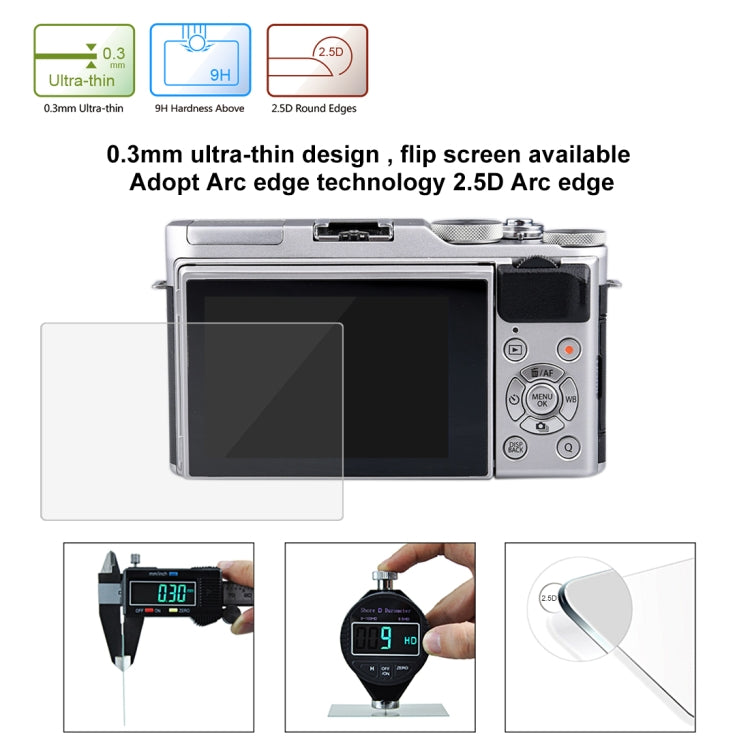 PULUZ 2.5D 9H Tempered Glass Film for Fujifilm X-A3, Compatible with Fujifilm X-T1 / X-T2 / X-A5 / X-A10 / X-A20, X-A3 Protector