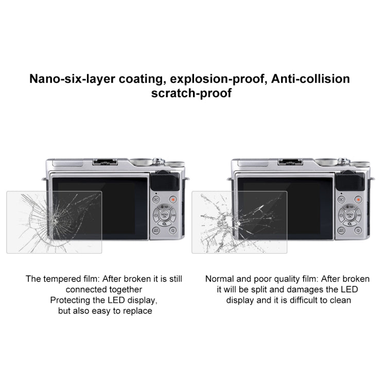 PULUZ 2.5D 9H Tempered Glass Film for Fujifilm X-A3, Compatible with Fujifilm X-T1 / X-T2 / X-A5 / X-A10 / X-A20, X-A3 Protector