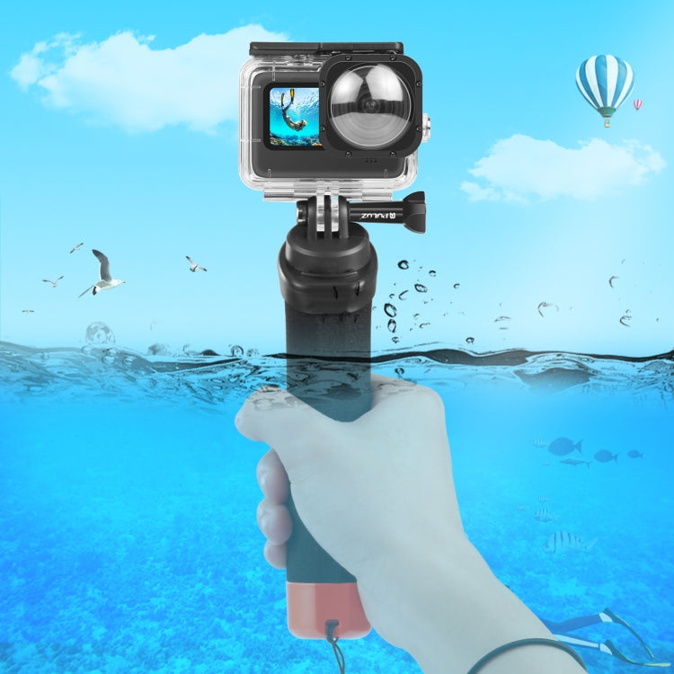 PULUZ Schwimmender Schaumstoff-Handgriff, Auftriebsstange mit Handschlaufe und Schnellverschlussbasis für GoPro, Insta360, DJI und andere Action-Kameras, Schwimmender Schaumstoff-Handgriff