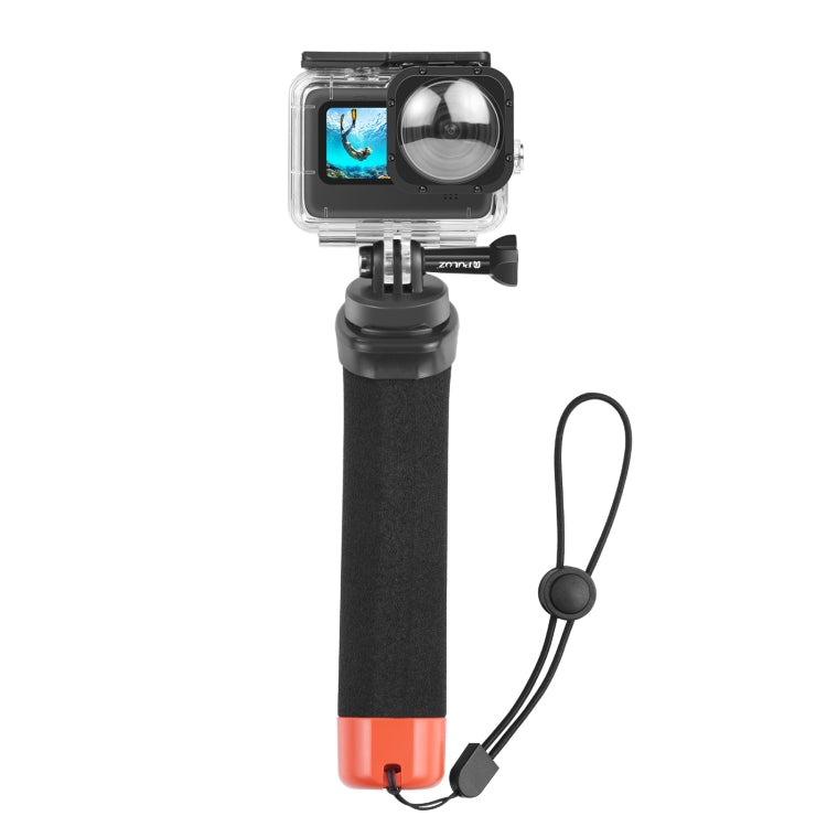 PULUZ Schwimmender Schaumstoff-Handgriff, Auftriebsstange mit Handschlaufe und Schnellverschlussbasis für GoPro, Insta360, DJI und andere Action-Kameras, Schwimmender Schaumstoff-Handgriff