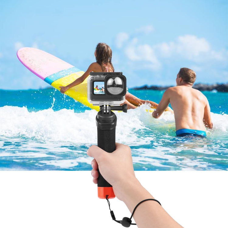 PULUZ Schwimmender Schaumstoff-Handgriff, Auftriebsstange mit Handschlaufe und Schnellverschlussbasis für GoPro, Insta360, DJI und andere Action-Kameras, Schwimmender Schaumstoff-Handgriff