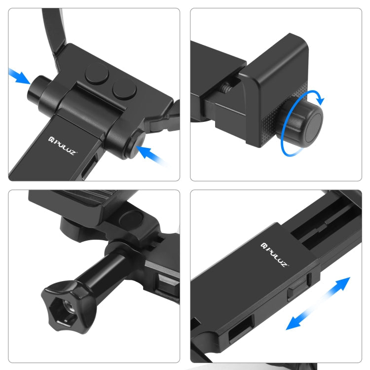 PULUZ Lazy Verstellbare Hals-Halterung für GoPro Action-Kameras und Smartphones