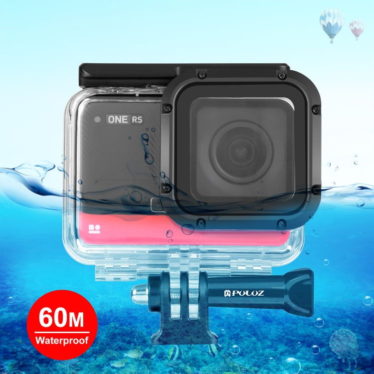 PULUZ 60m Unterwasser-Tieftauchgehäuse wasserdichtes Kameragehäuse für Insta360 One RS 4K Edition, für Insta360 One RS 4K Edition Tauchgehäuse
