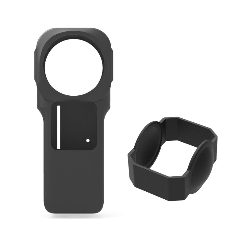 PULUZ Silicone Protective Case with Lens Cover for Insta360 One RS 1-Inch 360 Edition, Silicone Case(Black), Silicone Case(Red)