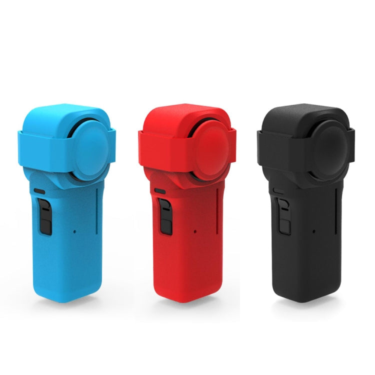 PULUZ Silicone Protective Case with Lens Cover for Insta360 One RS 1-Inch 360 Edition(Black)