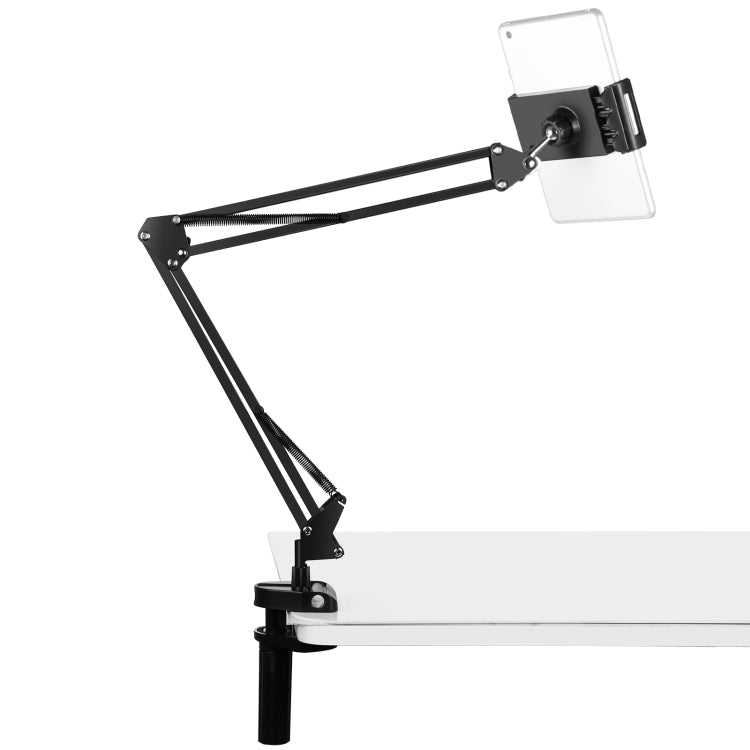 PULUZ Live Broadcast Desktop Articulating Arm Holder with Tablet Clamp (Black)