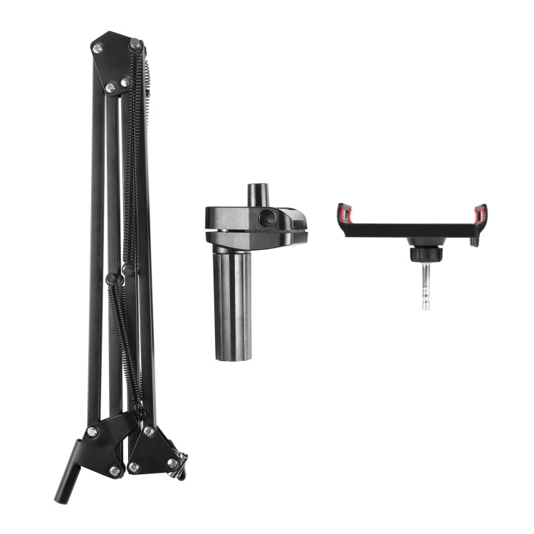 PULUZ Live Broadcast Desktop Articulating Arm Holder with Tablet Clamp (Black)