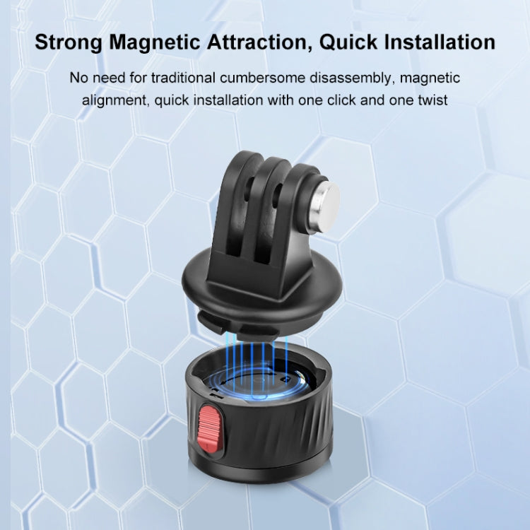 PULUZ Action Camera 1/4 inch Magnetic Base Adapter (Black)