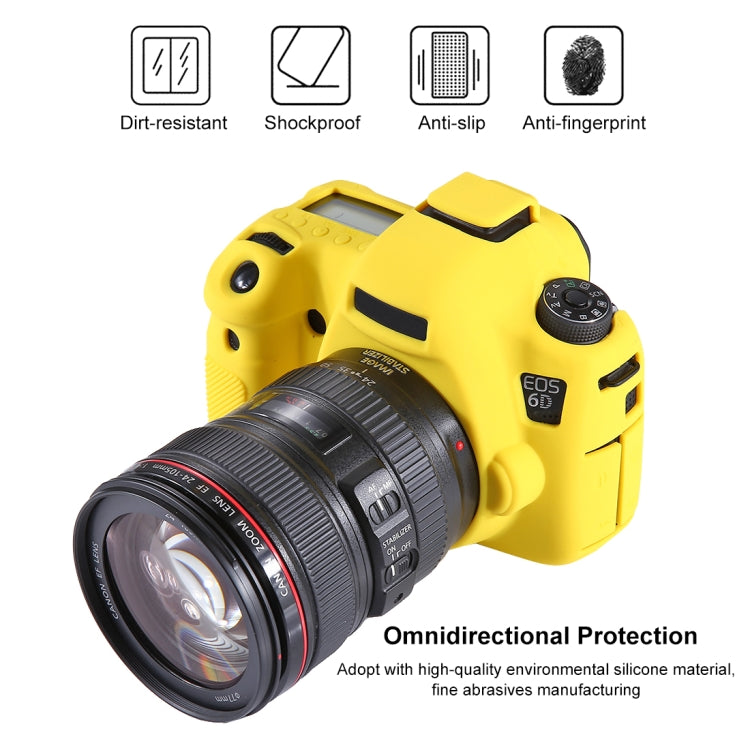 PULUZ Soft Silicone Protective Case for Canon EOS 6D, For Canon 6D
