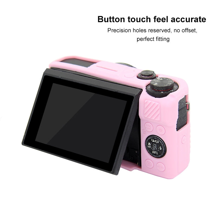 PULUZ Soft Silicone Protective Case for Canon EOS G7 X Mark II(Pink)