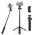 PULUZ Mini Telefon-Kamera-Verlängerungsstativ 360-Grad-Kugelkopf-Blitzschuh-Selfie-Stick, Telefon-Kamera-Stativ