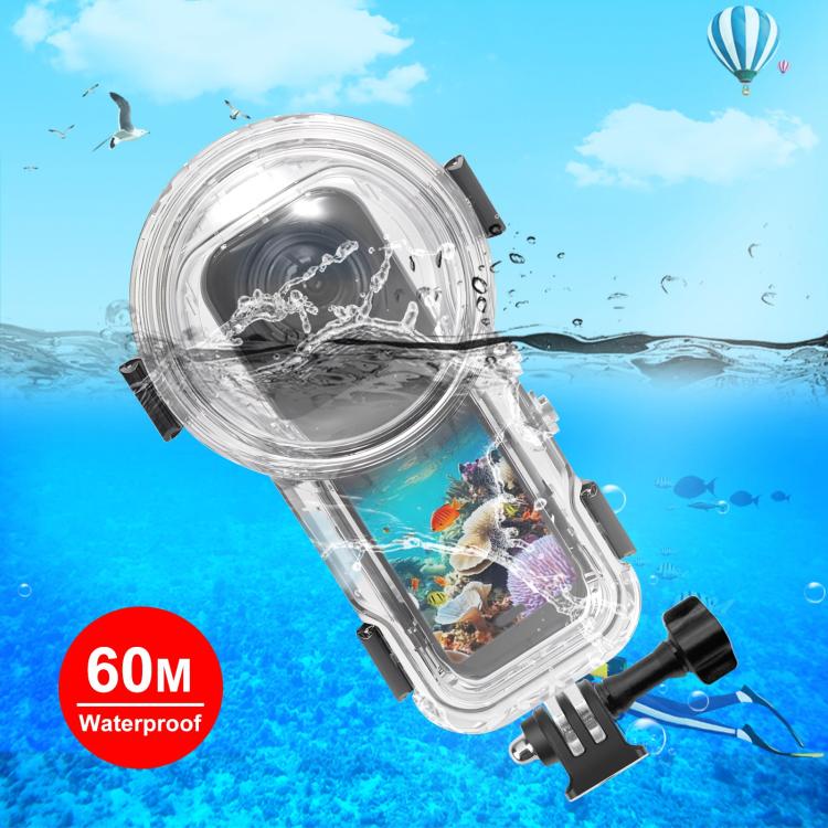 For Insta360 X5 PULUZ 60m Waterproof Sealed Diving Case, Waterproof Diving Case